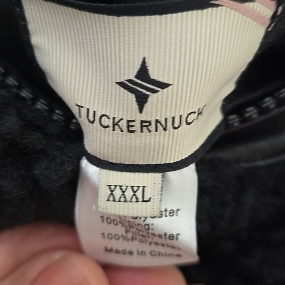 TUCKERNUCK Black Leather and Shearling Reversible Beckham Vest XXXL - Picture 10 of 10